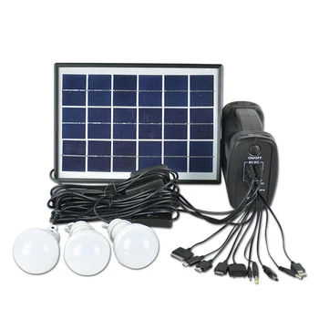 

Portable Solar Generator 5W Solar Panel Camping 3 X Garden Light 8LED Bulbs Lighting System+Power Bank,Hiking,Camping Led Lamp