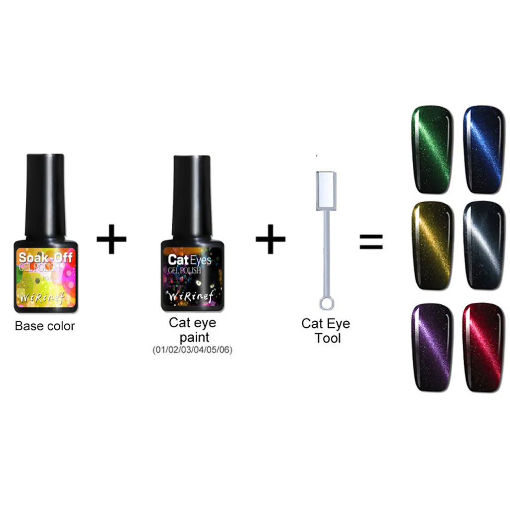 8 مللي 3D القط العين هلام مسمار البولندية نقع قبالة المغناطيسي الورنيش هلام البولندية شبه الدائم Led الأشعة فوق البنفسجية الغراء مسمار الفن مان...