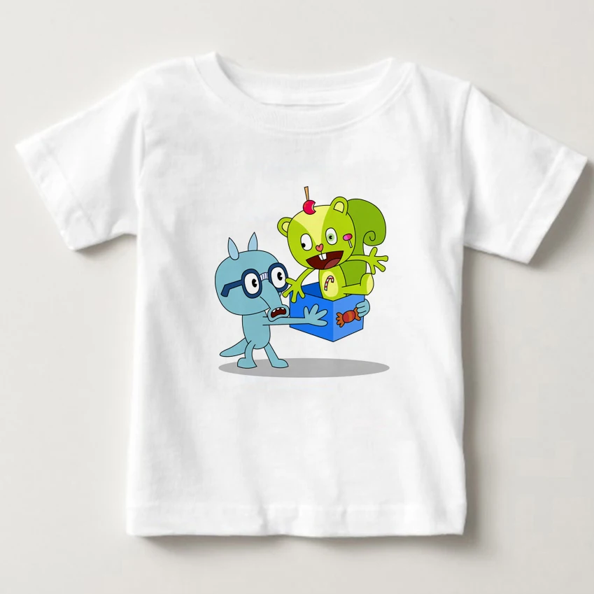 

Latest cotton tShirt brand Happy Tree Friends t Shirt children t-Shirt fashion summer S/3XL children tShirt boy and girl Tshirt