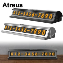 Atreus парковочная карта автомобиля наклейки украшения могут скрыть номер телефона для VW polo passat b5 b6 Mazda CX-5 Защитные чехлы для сидений, сшитые специально для Toyota corolla Ford focus 2
