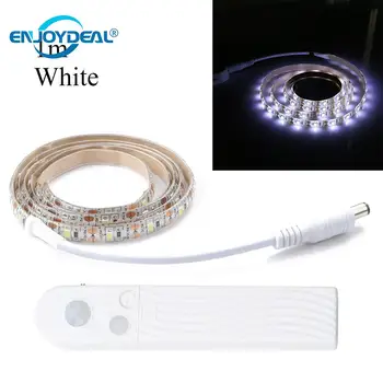 

PIR Motion Sensor LED Strip Light 1M Underbed Closet Nightlight White
