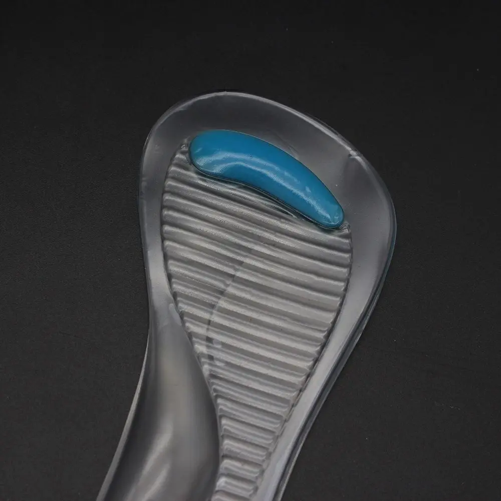 Женская обувь на высоком каблуке Нескользящая подушечка гелевая 3/4 длина Arch Поддержка противоскользящая силиконовая Массажная плюсневая не ортопедическая стелька