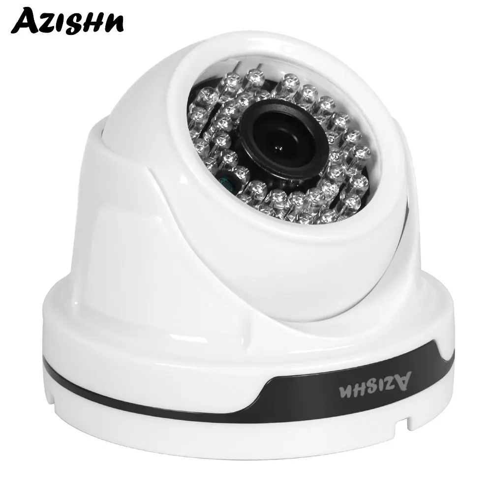 AZISHN HD 720P 960P 1080P Сеть 48 В POE камера H.264 ночное видение для помещений видео