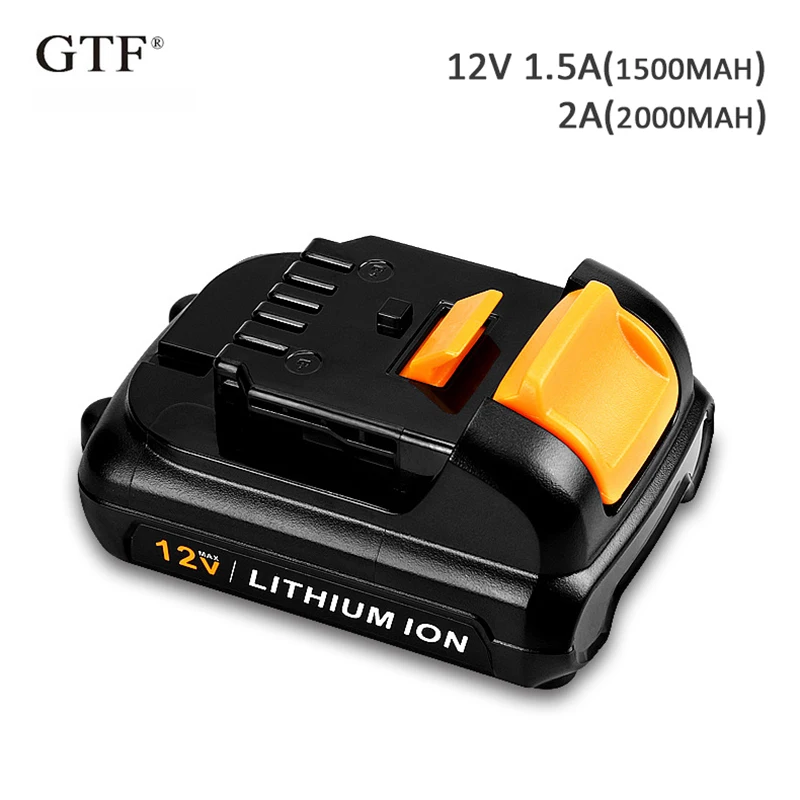 

2000mah 12V Rechargeable Tool Battery for Dewalt Replacement Li-ion Battery for Dewalt 1.5A MAX Li-ion DCB120 DCB121 DCB123