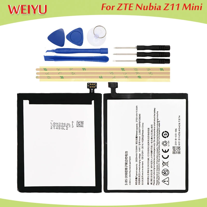 Аккумулятор Li3827T44P6h726040 для ZTE Nubia Z11 Mini NX529J аккумулятор 2830 мАч + инструменты