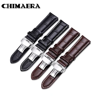 

CHIMAERA 14 -18mm 19mm 20mm 21mm 22mm 24mm Genuine Leather Alligator Watch Band Strap for Tissot for Casio Diesel for Watchband