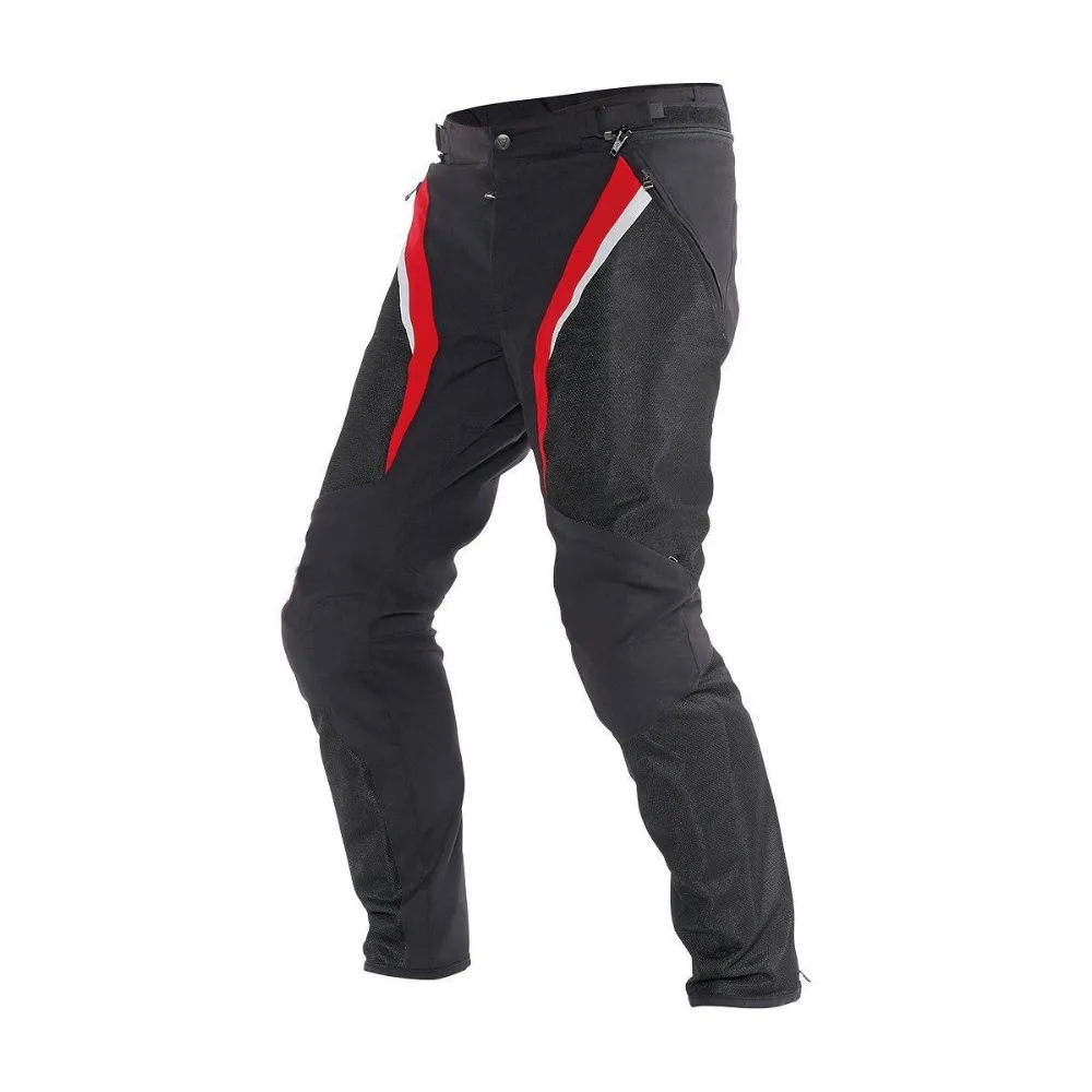 

NEW 2018 Dain Drake Super Air Men's Biker Trousers Sport Summer Touring Black/Red Men's Multi-Function Moto Trousers Racing Pant