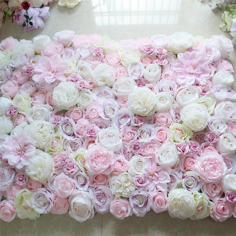 SPR silk rose flower wall backdrop wedding decoration artificial flowers arrangements table runner arch flowers for party baby