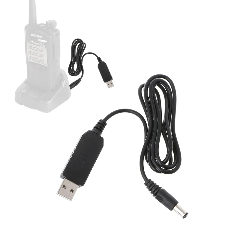 

1PC USB Charging Cable For BaoFeng UV-5R UV-82 BF-F8HP UV-82HP UV-5X3 Charger Base