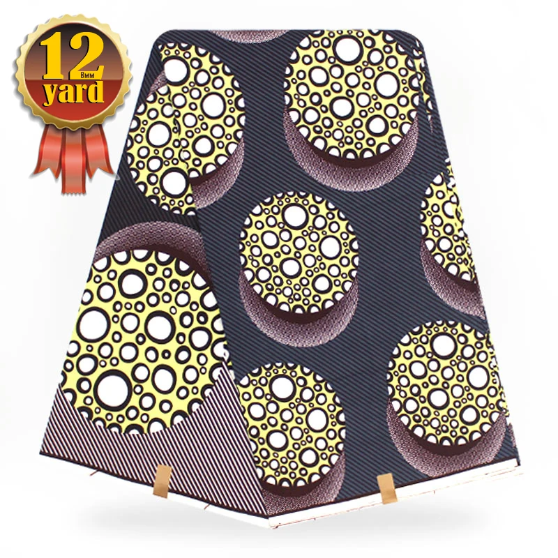 african wax fabric super cotton hollandais ankara real print java 2018 12 yard/lot YBG65 | Дом и сад