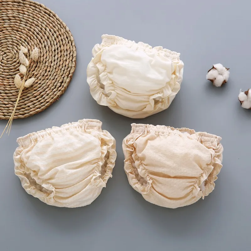 

Infant Cotton Underwear Children's Pure Cotton Side Bread Pants Thin Section Jacquard Summer Cool Section