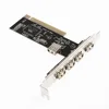 PCI-E к 4 портам USB 2,0 концентратор конвертер PCI Express Расширение карты адаптер Высокая скорость ПК настольные аксессуары ► Фото 2/6