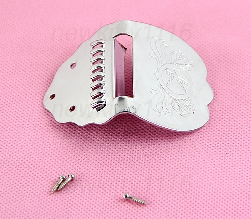 

NewBrand Tailpiece Mandolin Guitar Scalloped Short Chrome yhq