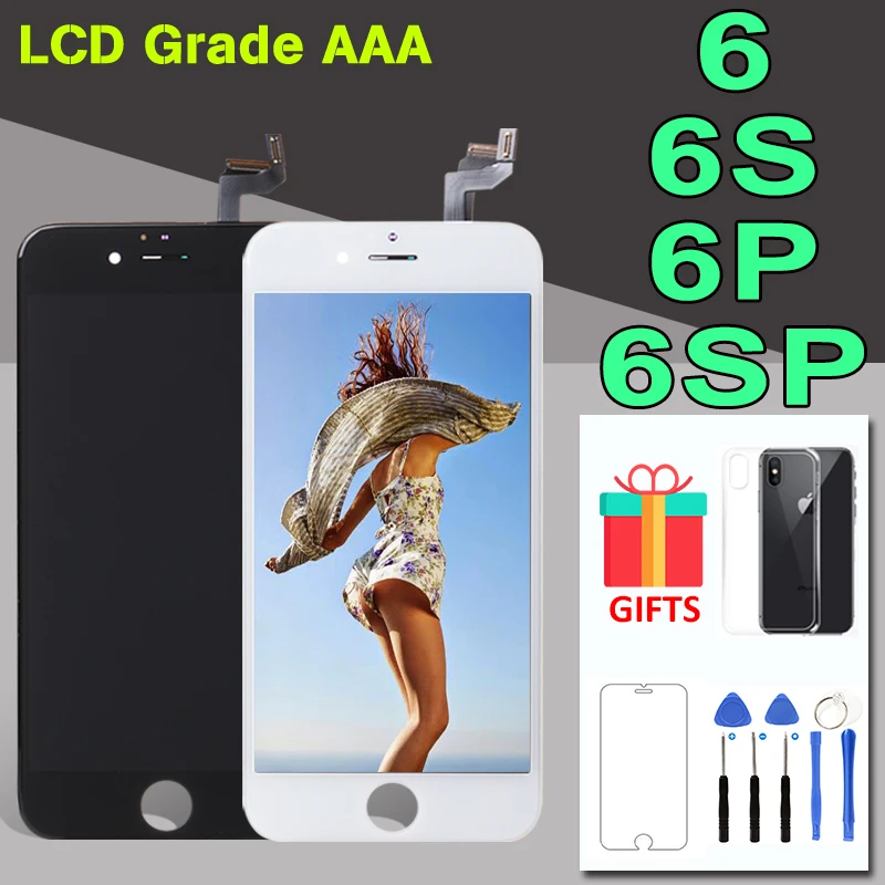 

Grade AAA Display For iPhone 6 Plus LCD Screen Digitizer Assembly Replacement Phone Parts For iPhone 5 5S 6 6S Plus Touch Screen