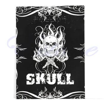 

76 Pages Selected Skull Design Sketch Flash Book Tattoo Making Art Supplies A4