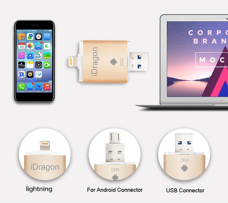LL trader OTG USB флэш-накопитель 64 Гб для хранения iOS iPhone 8 iPad Android памяти ПК USB флеш-накопитель диски из металла и диск 32g