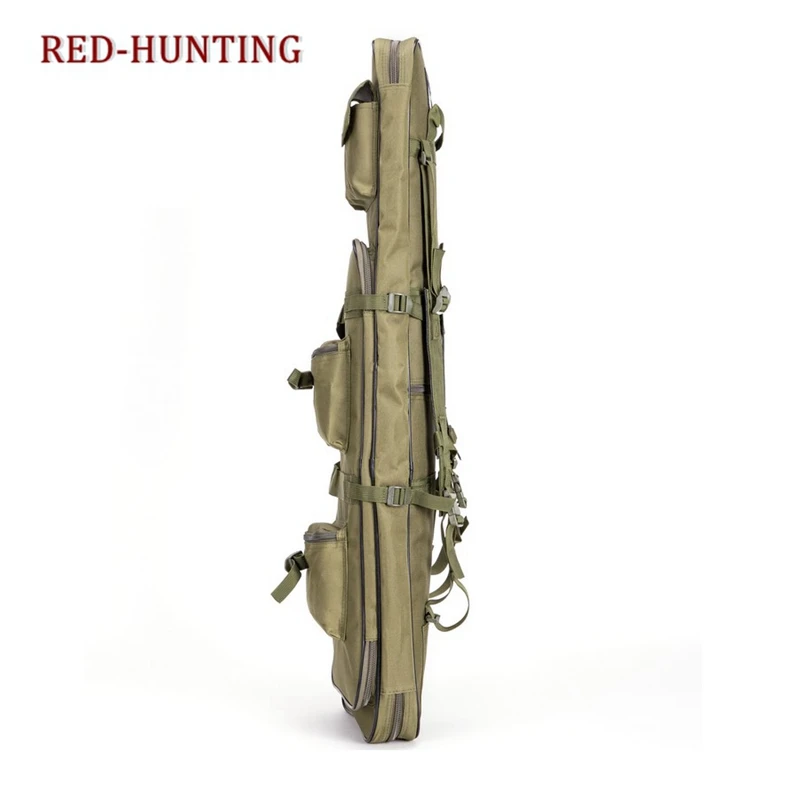 120 см Военная двойная Винтовка Рюкзак для переноски охотничья Дуэль пистолет сумка интегрированные пистолетные футляры песок/Тан/хаки
