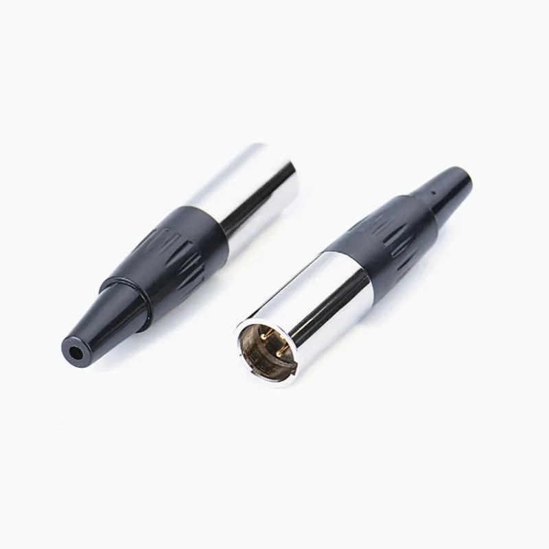 10 шт./лот Высокое качество Мини XLR 3Pin штекер маленький Аудио Микрофон Разъем для MIC
