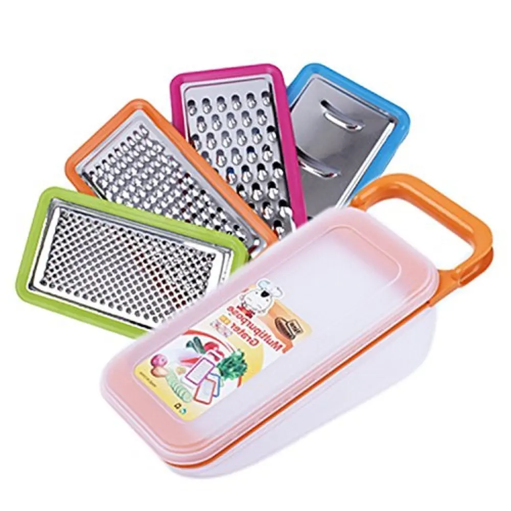 Multi functional Fruit Vegetable Grater Mandoline Slicer Set,Set of A