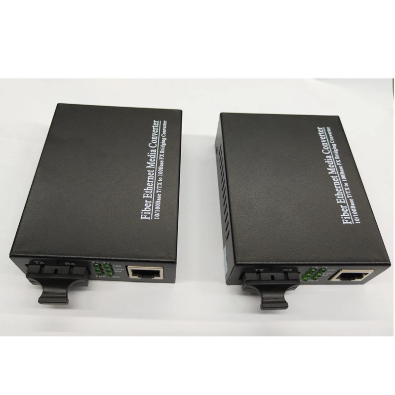 100 км 100 м Одномодовый Двойной волокно 1550nm SC/UPC Волоконно-оптический Media Converter волокно к UTP конвертер