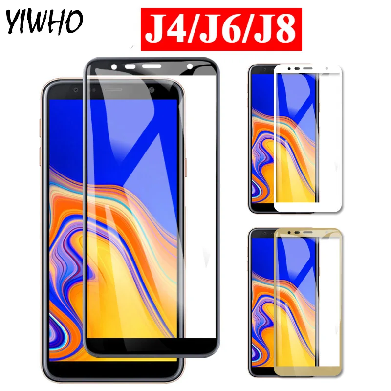 

Protective glass on the for samsung galaxy j8 j6 j4 plus 2018 j 4 6 8 screen protector tremp sheet cam samsyng gallery aromr 8j