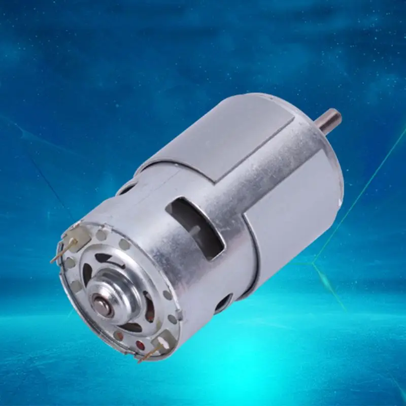 

795 DC Motor Large Torque High Power DC12V-24V Universal Motor Double Ball Bearing Mute High Speed Round Axis