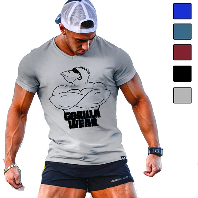 Hot Summer Men's T shirt Bodybuilding Clothing Funny t shirt Wear