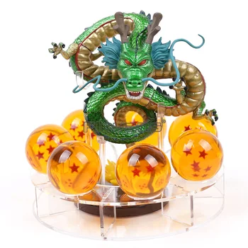 

Dragon Ball Z Shenron + 7Pcs 3.5cm Crystal Balls with Shelf PVC Figure Toy Collection Model (NO BOX)