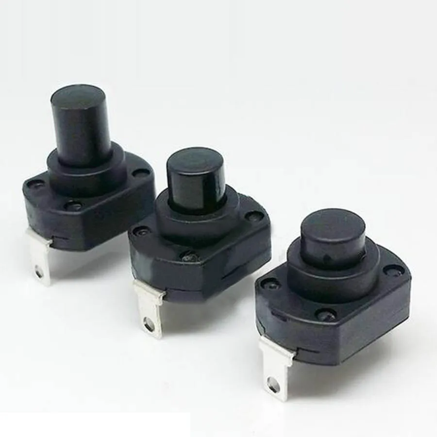 10pcs switch flashlight switches self locking push button micro power