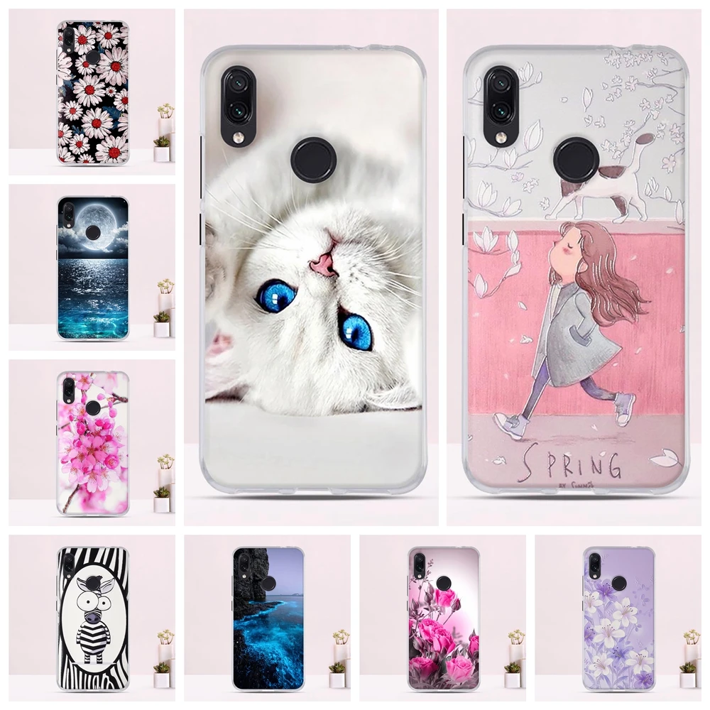 

For Xiaomi Redmi Note 7 Case 6.3inch Back Cover For Xiomi Redmi Note 7 Case Silicone Soft Coque For Xiaomi redmi note7 pro Cover