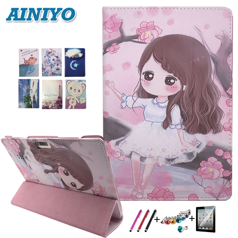  PU leather Case for 10 inch 3G 4G tablet Octa Core 1280*800 IPS 5.0MP 4G RAM 32GB ROM Android 5.1 B
