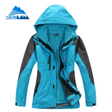 Зимние 3in1 водостойкие пеший Туризм лыжная куртка для женщин кемпинг восхождение Jaqueta Feminina Спорт в свободное время Casaco Feminino