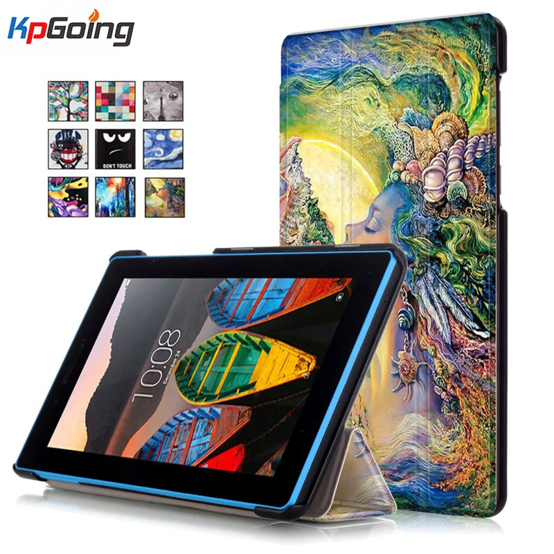 

Leather Case for Lenovo Tab3 7 TB3-730F Colorful Print Ultra Thin PU Flip Case Cover for Lenovo Tab3 7 TB3-730F Protective Shell
