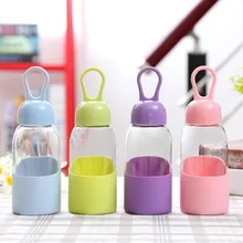 300 мл чай бутылка для воды питьевой многоцветные Популярные стеклянные легко с крышкой Carafe портативный твердый прозрачный офис школы