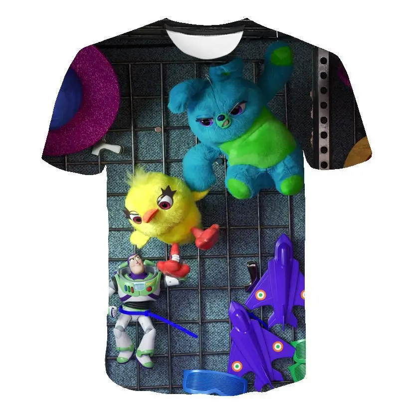 New Cartoon Toy Story movie 3D printed Boys T-shirts Summer Girls T-shirts Fashion Children Clothes Casual Kids Tops Tee For Kid