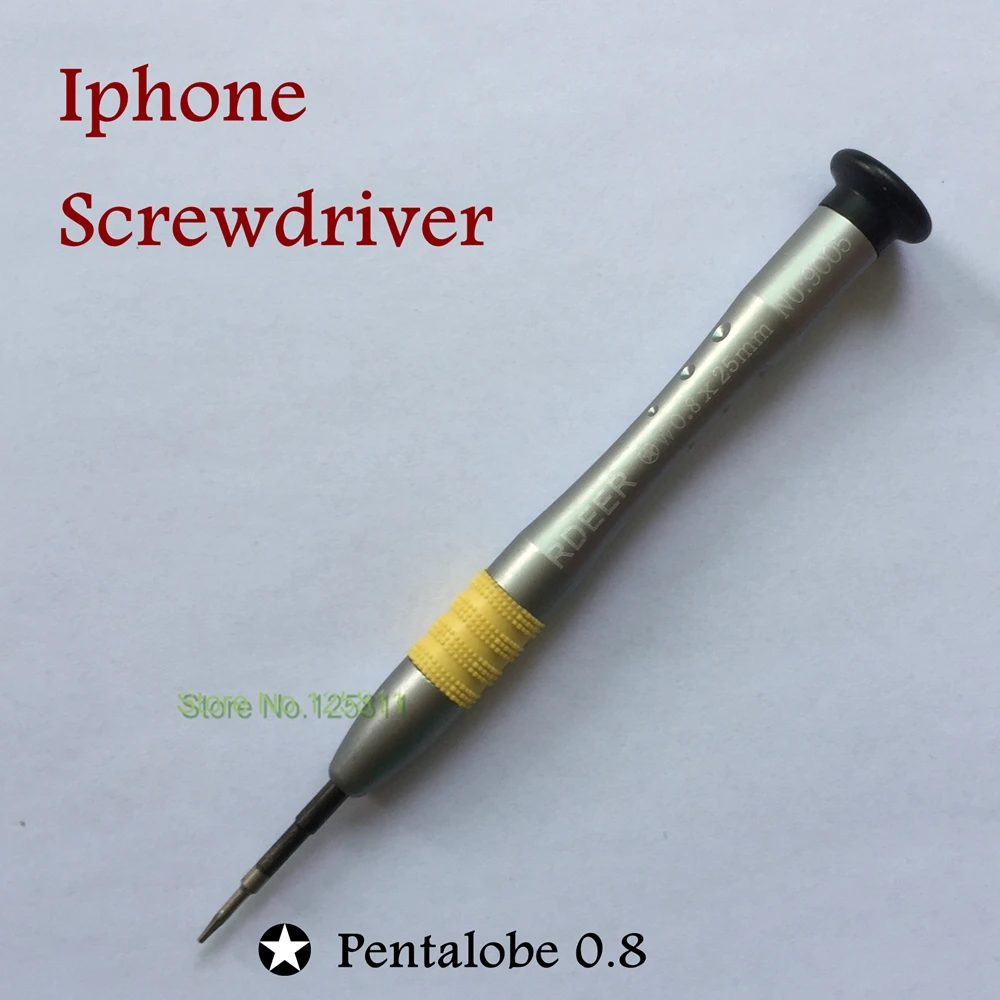 

10pcs precision Pentalobe 0.8 screwdriver Repair Open Tools 5 Point Star screw driver for Apple iphone 5G/5GS/6G/6GS Special