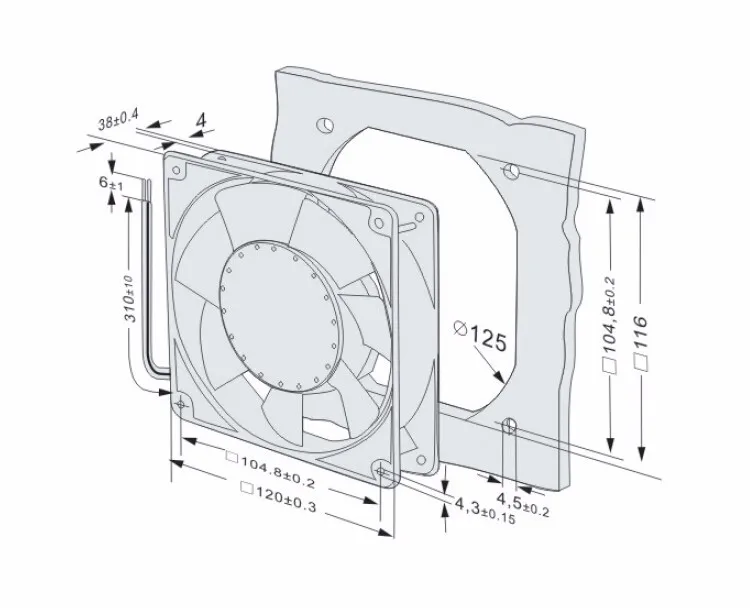 Электронный 2015 Алюминий осевой вентилятор 120 серии вентилятор охлаждения для небольшой склад или Кабинета XF1232ASH 12038 воздуха вентилятора
