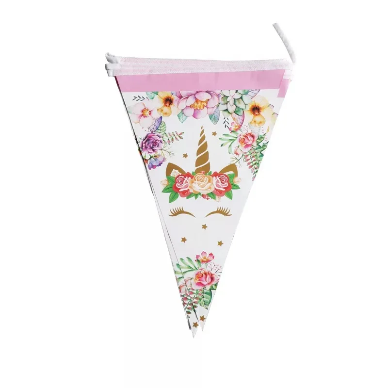 Розовый головной убор с большим бантом в виде головы Минни вечерние баннеры письма с поздравлениями с днем рождения гирлянды из флажков Детские вечерние украшения для дома - Цвет: Армейский зеленый