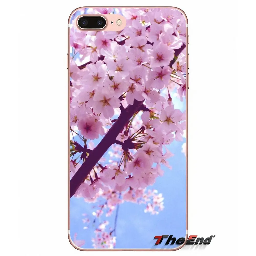 Сакура цветок Япония вишни чехол для Huawei G7 G8 Ascend P7 P8 P9 Lite Honor 4C 5X 5C 6X Mate 7 8 9 Y3 Y5 Y6 II
