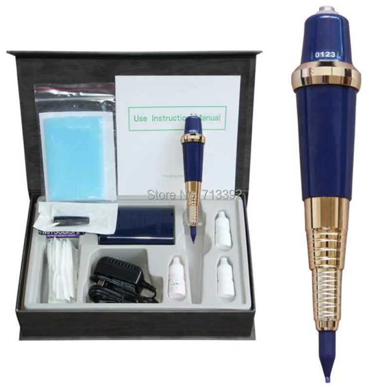 Free Shipping professional permanent makeup Pen tattoo machine kit new makeup machine for eyebrow/lip tattoo