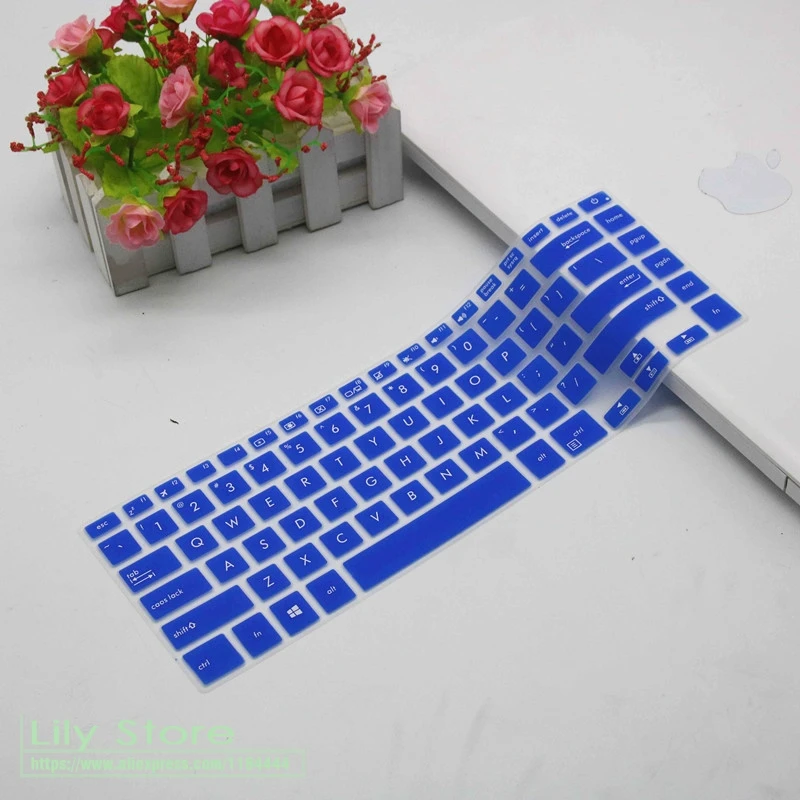 Силиконовый защитный чехол для клавиатуры ASUS ZenBook Pro 15 UX580GE UX580GD UX580 15,6 дюйма - Цвет: blue