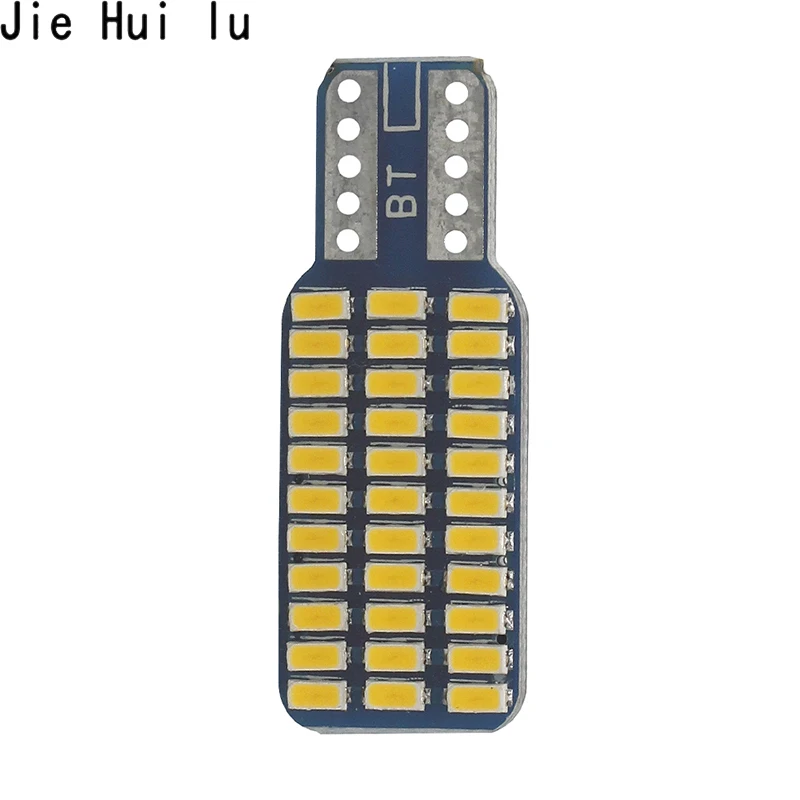 

1Pcs Free Shipping T10 192 194 168 W5W LED Bulbs 33 SMD 3014 Car Tail Lights Dome Lamp White DC 12V