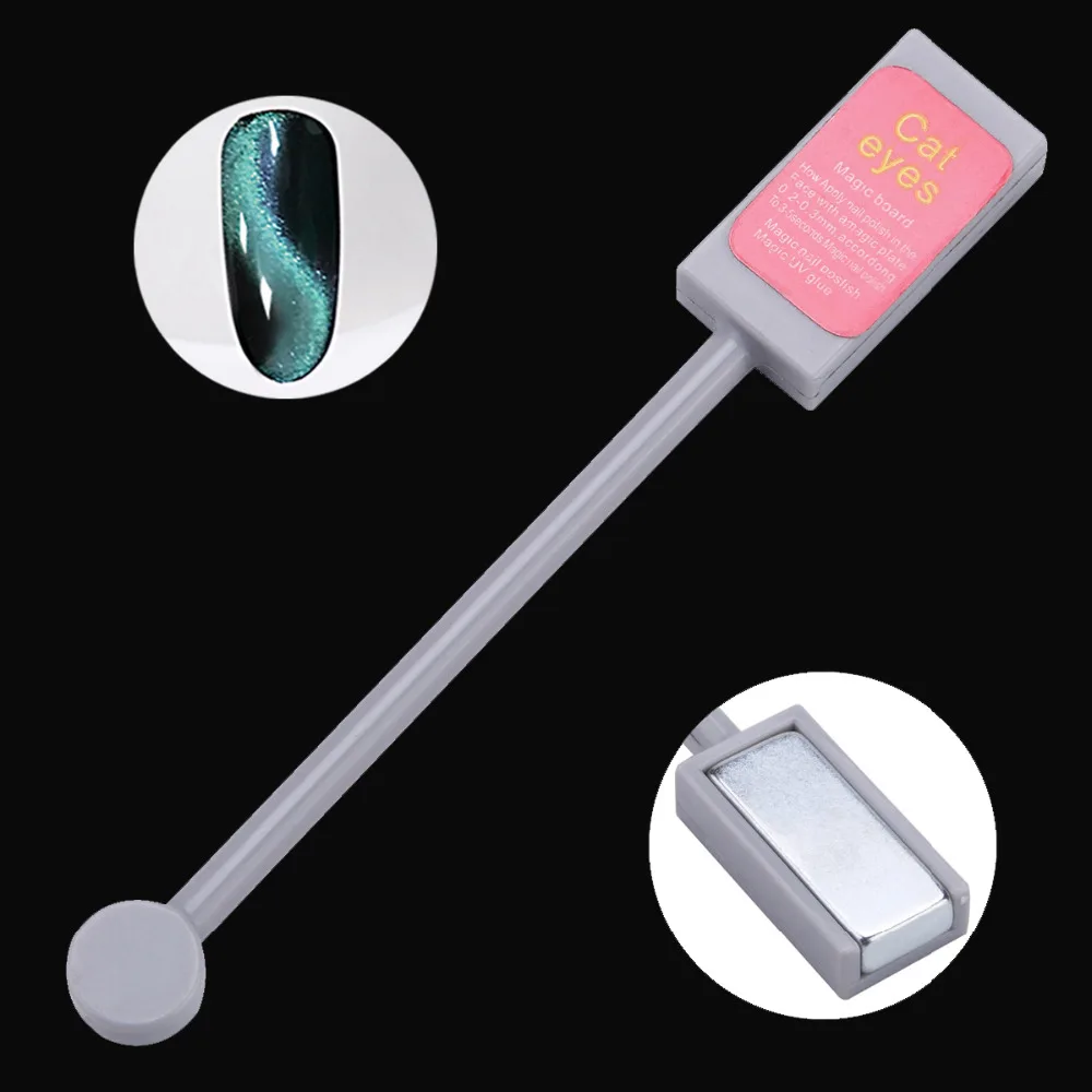 Nail Art Grey Stick Cat Eye Gel Polish 3D Magical Line Strip