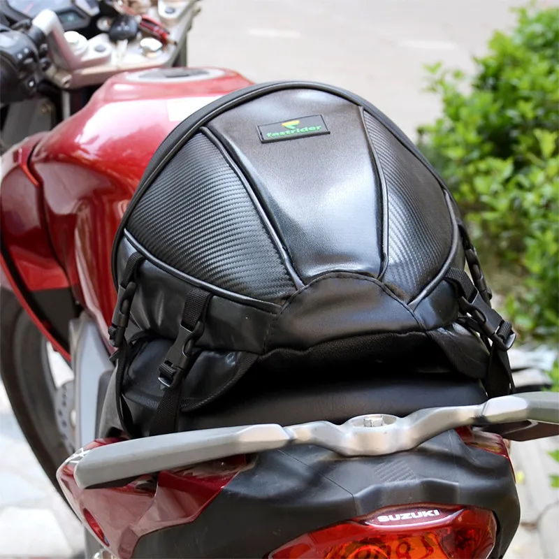 Высокое качество Топ бак мотоцикла сумка водонепроницаемый pu кожа мотоцикл седельная сумка заднего сиденья сумка гоночный масляный бак хвост сумки