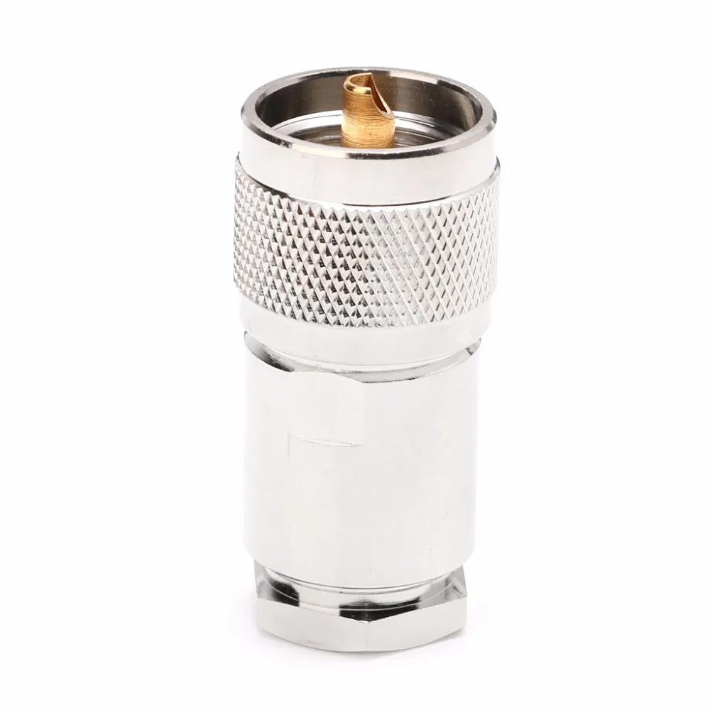 

RF Coaxial Adapter UHF Male Plug PL259 Clamp RG8 RG165 RG213 LMR400 Connector