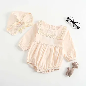 

Long Sleeves Kazakhstan And Hat Baby Girl Clothes Female Babies romper Conjoined Clothes Autumn Funny Baby Rompers