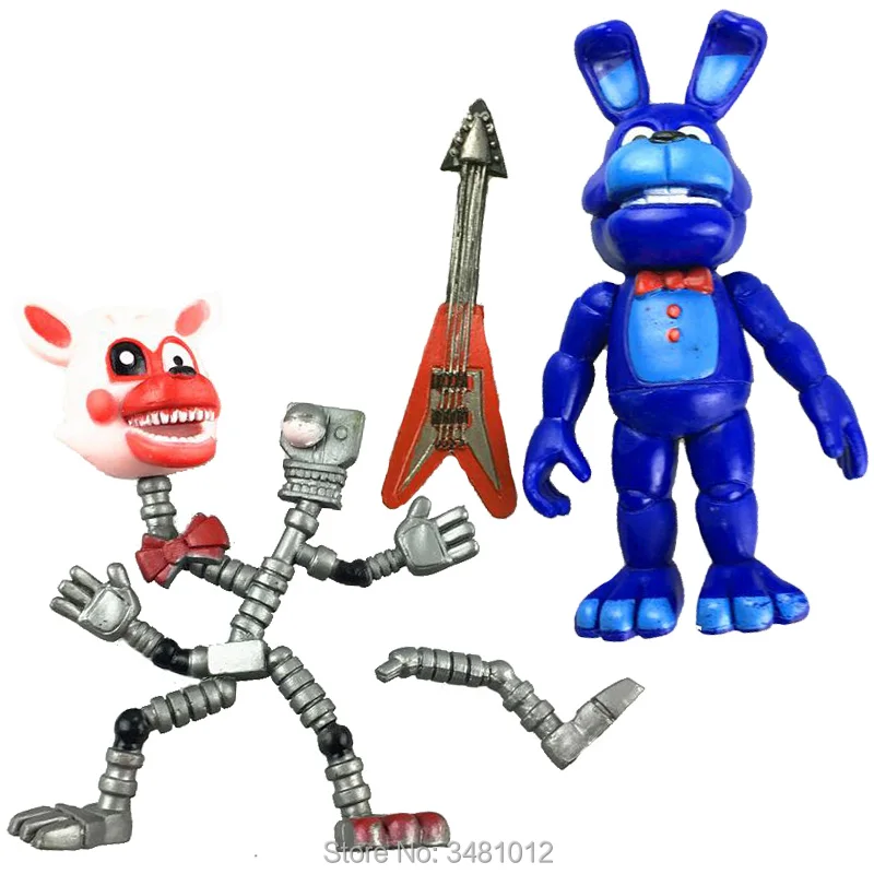 Экшн фигурки Five Nights At Freddy's ПВХ FNAF Foxy Golden Freddy Bare Bonnie Chica Fazbear медведей детские