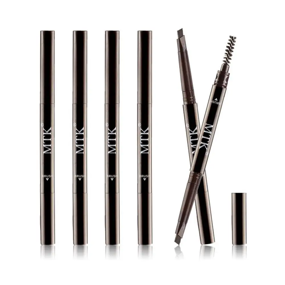 

5 Color Double Ended Eyebrow Pencil Waterproof Long Lasting No Blooming Rotatable Triangle Eye Brow Tatoo Pen