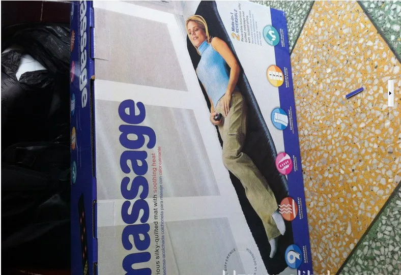  Full-Body Household Tourmaline Massage Mattress Heating Vibrating Head Neck Electronic Massage Ther