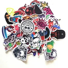 5pcs Stickers Car Styling Mix Skateboard Laptop Luggage Snowboard Car Fridge Phone DIY Vinyl Decal font